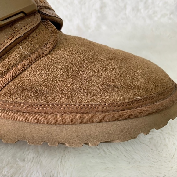 UGG 1118570 Men\'s Chestnut Brown Neumel SnapBack Tan Suede Boots Size 10